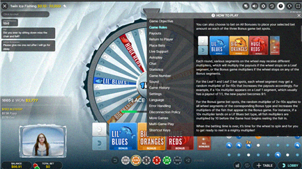 Ice Fishing Einsatzregeln